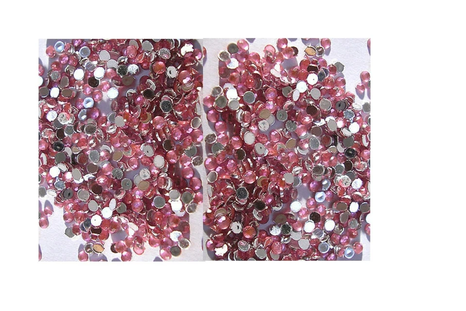 WORLD OF NAILS-DESIGN 𝗔𝗨𝗦𝗩𝗘𝗥𝗞𝗔𝗨𝗙: ca. 100 Strasssteinchen ✅ light Pink - Rund ✅ nur 1 mm