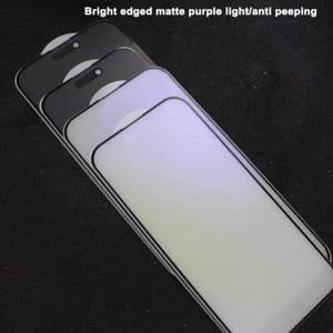 1/2/3Pack Tempered Glass for iPhone 15 14 Pro MAX Matte Privacy Screen Protector - Picture 1 of 13