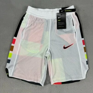 Nike Elite Boys Reversible Basketball Shorts CK3024-100 Black/Volt/White Size M - Picture 1 of 13