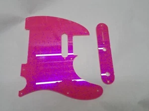 Lo último Juego de Cubierta de Control de Golpeador Brillo Rosa Brillo para Fender Tele Telecaster - Imagen 1 de 16