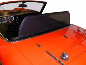 WINDSTOP FITS FIAT 850 SPIDER 1965-1972 BLACK - Picture 1 of 9