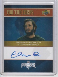 2019 MARVEL PUNISHER FOR THE CORPS AUTOGRAPH EBON MOSS-BACHRACH MICRO FTC-EM