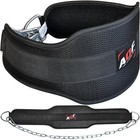 AQF Dip Belt Weight Lifting Belt with Steel Chain Neoprene Padded Pull Up Gym