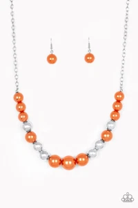 Paparazzi Take Note Orange Necklace - New - Picture 1 of 1