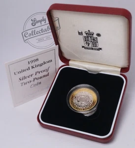 Royal Mint - 1998 Silver Proof £2 Two Pound Coin - Picture 1 of 7