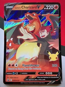 JUMBO Lance’s Charizard V Card SWSH133 Pokémon Celebrations PACK FRESH - Picture 1 of 3