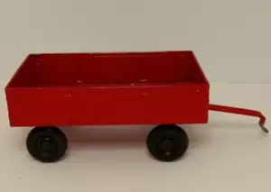 Ertl Red Wagon Trailer Diecast 1/32 Pressed Steel Vintage Farm Toy #74-7650 - Picture 1 of 8