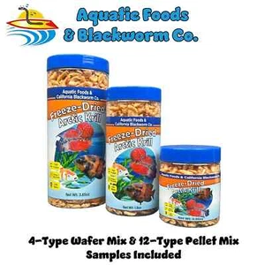Freeze-Dried Arctic Krill. With FREE 12-Type Pellet Mix & 4-Type Wafers Mix - Picture 1 of 7