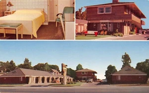 City Center Lodge Motel Multi View Roadside US 99 Eugene,OR Vtg 1950's Postcard  - Picture 1 of 2
