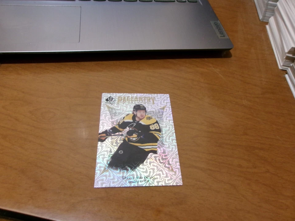 2021-22 SP AUTHENTIC PAGEANTRY INSERT # P-14- DAVID PASTRNAK- BRUINS- MINT - Image 1 of 1