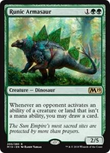 MTG - RUNIC ARMASAUR - M19/Core Set 2019 (R) - Picture 1 of 1
