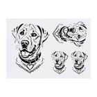 4 x tymczasowe tatuaże "Labrador Retriever Dog" (TO00068240)