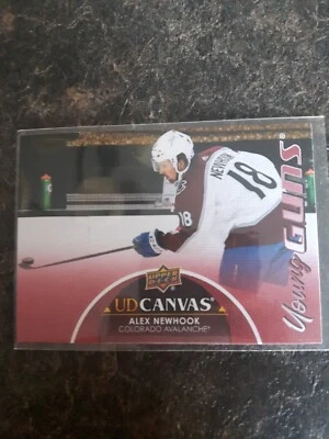 2021-22 Upper Deck Series 1 Young Guns Canvas Alex Newhook YG RC Card# C112 - Image 1 of 2