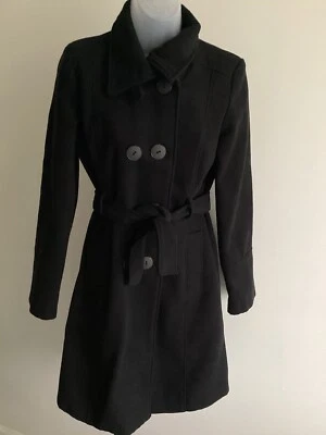 Abrigo parka con cinturón New Look para mujer talla pequeña Foto 1 de 4