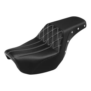 Driver Passenger Seat Fit For Harley Dyna Street Bob FXDB Fat Bob FXDF 2006-2017 - Foto 1 di 10