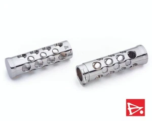 Battistinis C-Thru Grips Cable Grips Round Hole Chrome for Harley Davidson - Picture 1 of 1