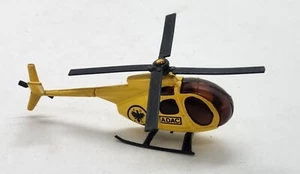 Helicóptero de juguete amarillo vintage ADAC fundido a presión suelto - Imagen 1 de 4
