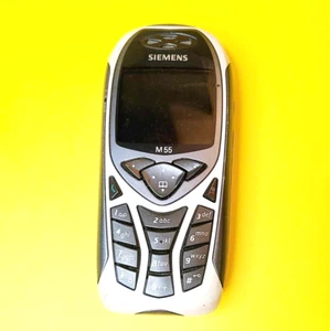 *100% UNTESTED* SIEMENS M55 GSM 2G ONLY BLACK & ORANGE CANDY BAR RARE CELL PHONE - Picture 1 of 9