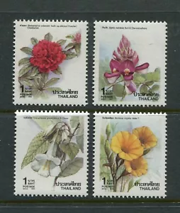 THAILAND 1990, NEW YEAR FLOWERS, Scott 1363-1366, MNH - Picture 1 of 1