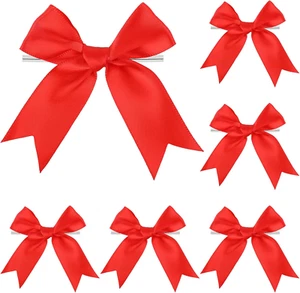 Twist Tie Bows, Satin Ribbon Bows - 3 Inches, 50-Pack for Treat Bags Gift Wrappi - Picture 1 of 7