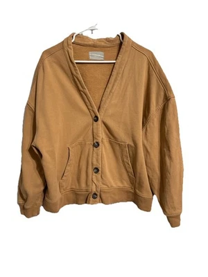 Cárdigan Everlane XL Algodón Orgánico Sudadera Universitaria Cappuccino Crema Cuadrado Foto 1 de 4