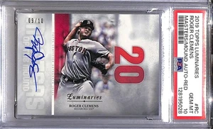 2019 Topps Luminaries Masters of the Mound #MOM-RC Roger Clemens PSA 10 GEM MINT - Picture 1 of 2