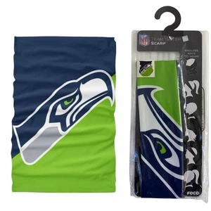 NFL Seattle Seahawks Gaiter Scarf Face Mask FOCO Tailgate Football Fan Part BBQ - Picture 1 of 6