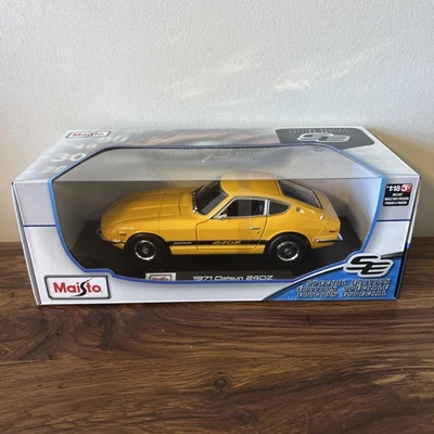 Maisto Special Edition 1971 Datsun 240z 1/18 Scale Diecast Model Yellow - Image 1 of 4