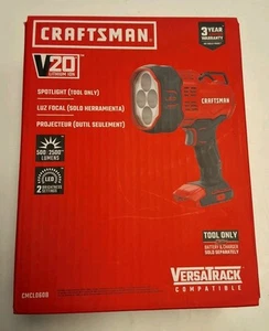 Craftsman 20v LED Spotlight CMCL060B (Tool Only) 500 To 2500 Lumens - Picture 1 of 6