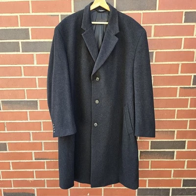 Jos. A. Bank Mens Black 3 Button Wool 48R Coat Warm Lined, Pockets, Excellent! - Image 1 of 4