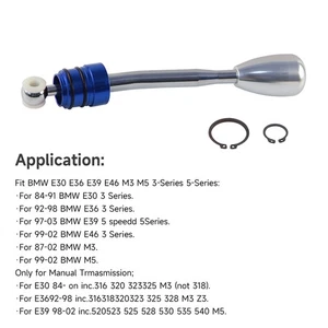 For BMW E30 E36 E39 E46 M3 M5 3/5 Series Quick Shift Short Throw Shifter & Knob - Picture 1 of 11