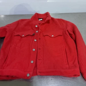 Chaqueta de Lana Roja Agnes B Pares Hecha en Francia Talla 1 - Imagen 1 de 6