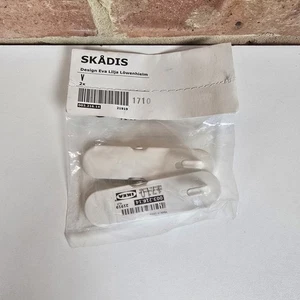 IKEA SKÅDIS CLIP Blanc Lot de 2 003.216.14 - Sac neuf scellé - Accessoire Pegboard - Photo 1/8