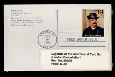 UX178-97 LEGENDS OF THE WEST FDC SET - UNC, LAWTON - Image 1 of 2