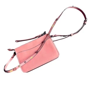 COACH Soho Crossbody Tea Rose 21037 – Compact Chic Salmon Pink Leather Bag - Picture 1 of 10