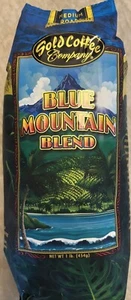 Gold Coffee Company Blue Mountain Blend 1 lb Medium Roast Whole Bean Coffee - Picture 1 of 2