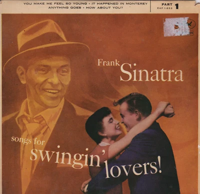 Frank Sinatra – Songs For Swingin' Lovers (Part 1) (Capitol 1956) 7" vinyl EP VG - Image 1 of 4
