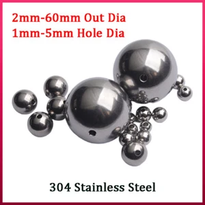 Bola de acero inoxidable 304 con agujeros 2 mm 2,5 mm 3 mm 4 mm 5 mm 6 mm 7 mm 8 mm 9 mm - 60 mm - Imagen 1 de 4