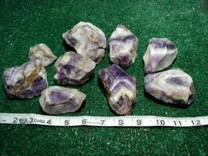 Colorful CHEVRON AMETHYST LOT  ROUGH 3.9 LBS Pounds - Picture 1 of 2