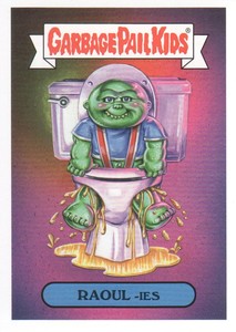 2019 Garbage Pail Kids Revenge Horror-ible! Black Light #CH-7a Raoul-Ies