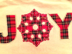 Name JOY Christmas Country Farmhouse Cabin Red Zip Pillowcase Pillow Case Cover - Picture 1 of 6