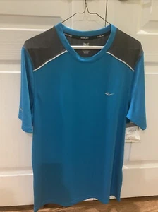 Everlast Everdri Short Sleeve Training Workout Mens Medium Blue/ Black Mesh - Picture 1 of 6