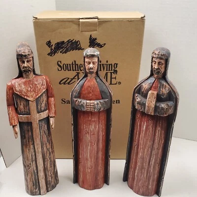CONJUNTO (3) Figuras de Navidad Belén SANTOS WISEMEN Southern Living At Home 14.5" Foto 1 de 4
