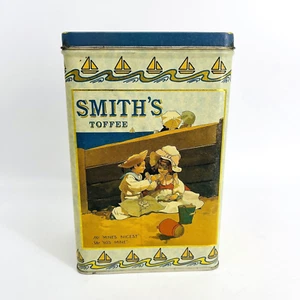 VINTAGE KELLER CHARLES OF PHILIDELPHIA SMITH'S TOFEE CANDY COLLECTIBLE TIN - Picture 1 of 12