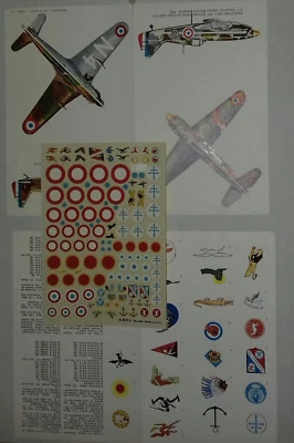 FRANCE NATIONAL INSIGNA VICTORY GAINED ESCI DECALS 1/72 46 VEDI FOTO E DESCR. - Immagine 1 di 2