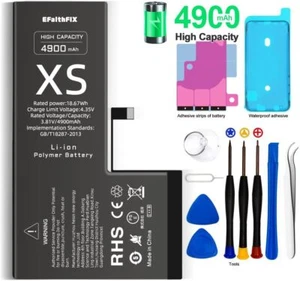 Super bateria do Apple iPhone XS 4900mAh bateria bateria wymiana zestaw narzędzi - Zdjęcie 1 z 7