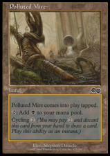 Magic the Gathering MTG Polluted Mire (323) Urza's Saga   LP