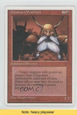 1995 Magic: The Gathering - Core Set: 4th Edition Dwarven Warriors READ 2f5
