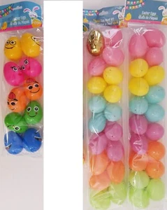 Fillable Plastic Multicolor Easter Eggs, E6, Select: Type - Picture 1 of 4