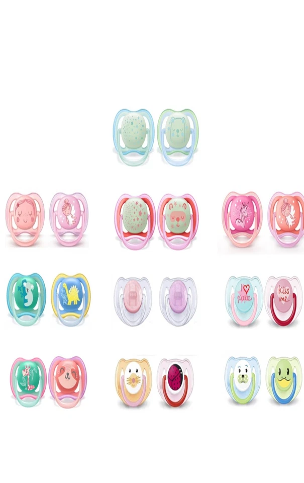 Philips Avent Baby Soother Dummy Nipple 0-6m /6-18m 18m+ Hygienic Cap - Image 1 of 1